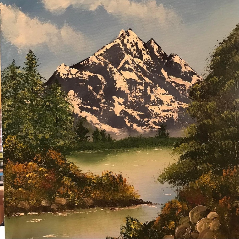 Mountain Landscape Canvas Art Painting